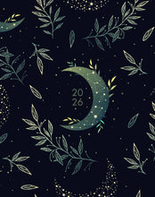 Load image into Gallery viewer, Willow Creek Floral Moon 2026 7.5" x 9.5" Booklet Monthly Planner