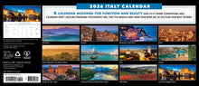 Load image into Gallery viewer, Willow Creek Italy 2026 Panoramic 15" x 6.5" Wall Calendar