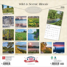 Load image into Gallery viewer, Browntrout Illinois Wild & Scenic 2026 12 x 12 Wall Calendar