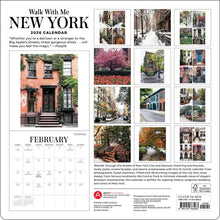Load image into Gallery viewer, Harry Abrams Walk With Me: New York 12x12 2026 Wall Calendar
