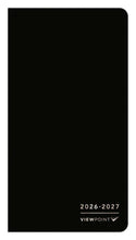 Load image into Gallery viewer, Browntrout ViewPoint Black 2026-2027 Two Year Monthly Pocket Planner