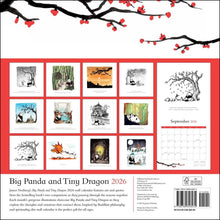 Load image into Gallery viewer, Universe Big Panda and Tiny Dragon 12x12 2026 Wall Calendar