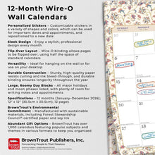 Load image into Gallery viewer, Browntrout Tuscan Delight 2026 12 x 12 Wire-O Wall Calendar