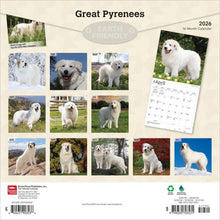 Load image into Gallery viewer, Browntrout Great Pyrenees 2026 12 x 12 Wall Calendar