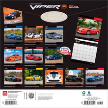 Load image into Gallery viewer, Browntrout Dodge Viper OFFICIAL 2026 12 x 12 Wall Calendar