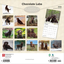Load image into Gallery viewer, Browntrout Chocolate Labrador Retrievers 2026 12 x 12 Wall Calendar