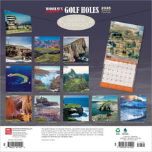 Load image into Gallery viewer, Browntrout World's Toughest Golf Holes OFFICIAL 2026 12 x 12 Wall Calendar