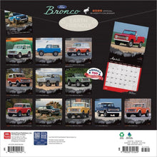 Load image into Gallery viewer, Browntrout Ford Bronco OFFICIAL 2026 12 x 12 Wall Calendar