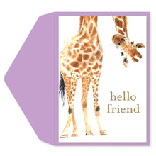 Load image into Gallery viewer, Graphique Friendly Giraffe Friendship Card w