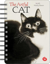 Load image into Gallery viewer, Amber Lotus The Artful Cat 2026 Weekly Planner Calendar