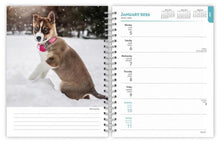 Load image into Gallery viewer, Browntrout I Love Puppies 2026 6 x 7.75 Weekly Engagement Planner