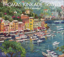 Load image into Gallery viewer, Andrews McMeel Thomas Kinkade Travels 2026 Deluxe Wall Calendar