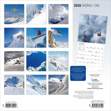 Load image into Gallery viewer, Browntrout Skiing 2026 12 x 12 Wall Calendar
