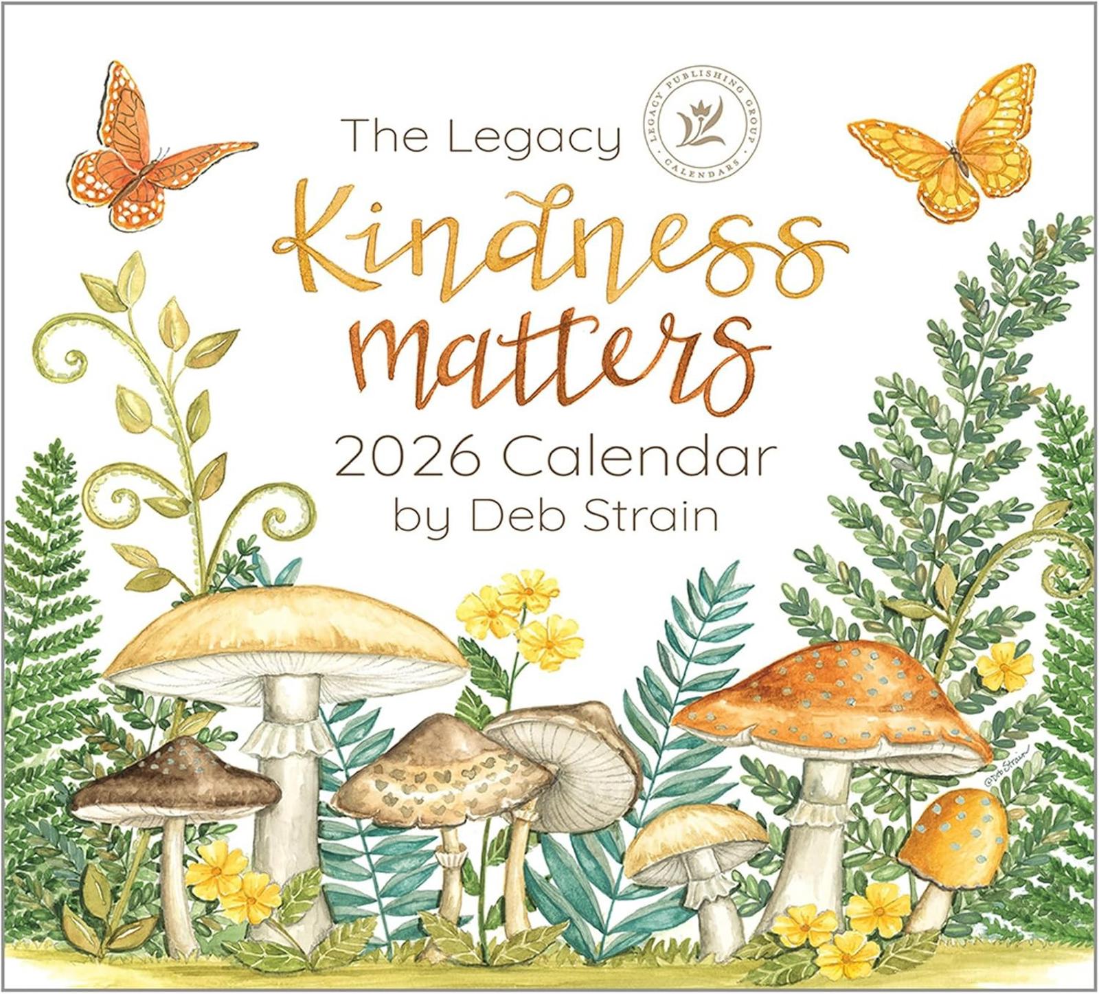 Legacy Kindness Matters 2026 Wall Calendar Love Holiday Decor