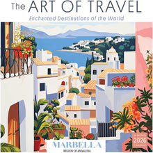 Load image into Gallery viewer, Sellers Publishing The Art of Travel 2026 12 x 12 Wall Calendar