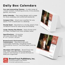 Load image into Gallery viewer, Browntrout Horse Lovers 2026 Daily Desktop Box Calendar
