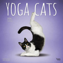 Load image into Gallery viewer, Browntrout Yoga Cats OFFICIAL 2026 12 x 12 Wall Calendar