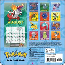 Load image into Gallery viewer, Harry Abrams Pokémon 2026 7 x 7 Mini Calendar