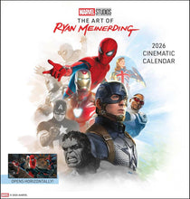 Load image into Gallery viewer, Harry Abrams Marvel Studios: The Art of Ryan Meinerdi 12x12 2026 Wall Calendar