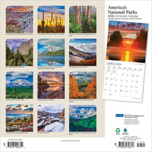 Load image into Gallery viewer, Browntrout America's National Parks 2026 12 x 12 Wall Calendar