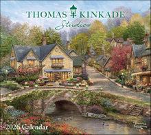Load image into Gallery viewer, Andrews McMeel Thomas Kinkade Studios 2026 Deluxe Wall Calendar