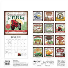 Load image into Gallery viewer, Browntrout Farmer's Market 2026 12 x 12 Wall Calendar