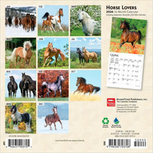 Load image into Gallery viewer, Browntrout Horse Lovers 2026 7 x 7 Mini Calendar