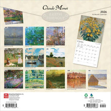 Load image into Gallery viewer, Browntrout Claude Monet 2026 12 x 12 Wall Calendar