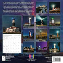 Load image into Gallery viewer, Sellers Publishing Great American Lighthouses 2026 12 x 12 Wall Calendar