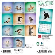 Load image into Gallery viewer, Browntrout Yoga Kittens OFFICIAL 2026 7 x 7 Mini Calendar
