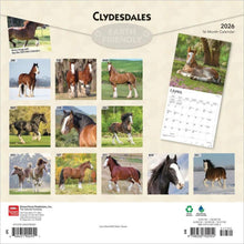 Load image into Gallery viewer, Browntrout Clydesdales 2026 12 x 12 Wall Calendar