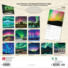 Load image into Gallery viewer, Browntrout Aurora Borealis 2026 12 x 12 Wall Calendar