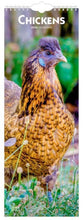 Load image into Gallery viewer, Browntrout Chickens 2026 5.7 x 16.5 Slimline Wall Calendar
