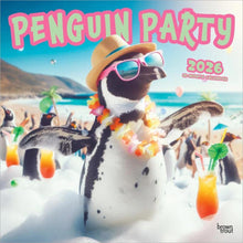 Load image into Gallery viewer, Browntrout Penguin Party 2026 12 x 12 Wall Calendar