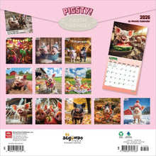 Load image into Gallery viewer, Browntrout Pigsty 2026 12 x 12 Wall Calendar