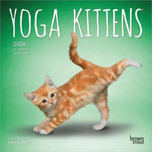 Load image into Gallery viewer, Browntrout Yoga Kittens OFFICIAL 2026 7 x 7 Mini Calendar