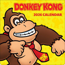 Load image into Gallery viewer, Harry Abrams Donkey Kong 12x12 2026 Wall Calendar