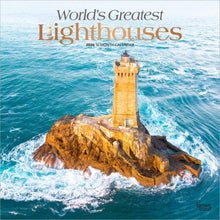 Load image into Gallery viewer, Browntrout World's Greatest Lighthouses 2026 12 x 12 Wall Calendar