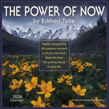 Load image into Gallery viewer, Amber Lotus The Power of Now 12x12 2026 Wall Calendar
