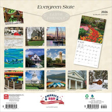 Load image into Gallery viewer, Browntrout Evergreen State 2026 12 x 12 Wall Calendar