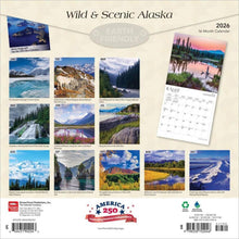 Load image into Gallery viewer, Browntrout Alaska Wild & Scenic 2026 12 x 12 Wall Calendar