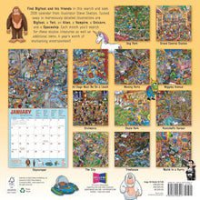 Load image into Gallery viewer, Sellers Publishing Searching for Bigfoot 2026 12 x 12 Wall Calendar