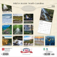 Load image into Gallery viewer, Browntrout North Carolina Wild & Scenic 2026 12 x 12 Wall Calendar