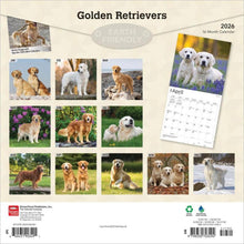 Load image into Gallery viewer, Browntrout Golden Retrievers 2026 12 x 12 Wall Calendar