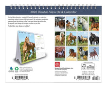 Load image into Gallery viewer, Browntrout Horse Lovers 2026 Double-View Easel Desk Calendar