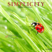 Load image into Gallery viewer, Browntrout Simplicity 2026 12 x 12 Wall Calendar