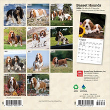 Load image into Gallery viewer, Browntrout Basset Hounds 2026 7 x 7 Mini Calendar