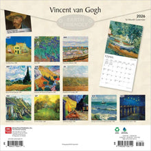 Load image into Gallery viewer, Browntrout Vincent van Gogh 2026 12 x 12 Wall Calendar