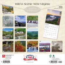 Load image into Gallery viewer, Browntrout West Virginia Wild & Scenic 2026 12 x 12 Wall Calendar