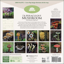 Load image into Gallery viewer, Amber Lotus The Miraculous Mushroom 12x12 2026 Wall Calendar